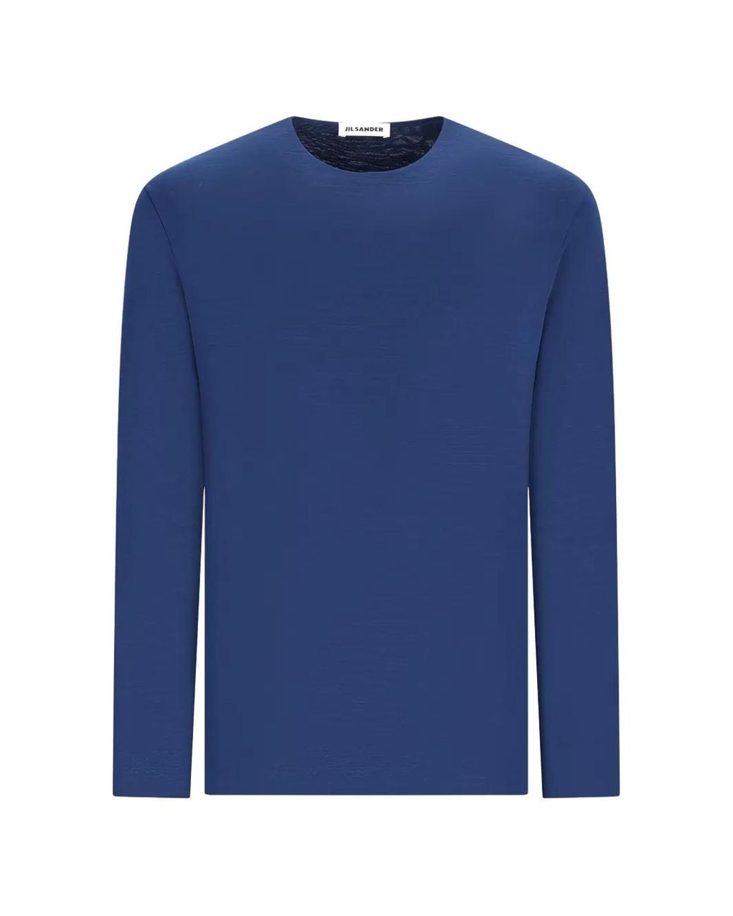 Jil Sander Blue Long-Sleeve T-Shirt for men