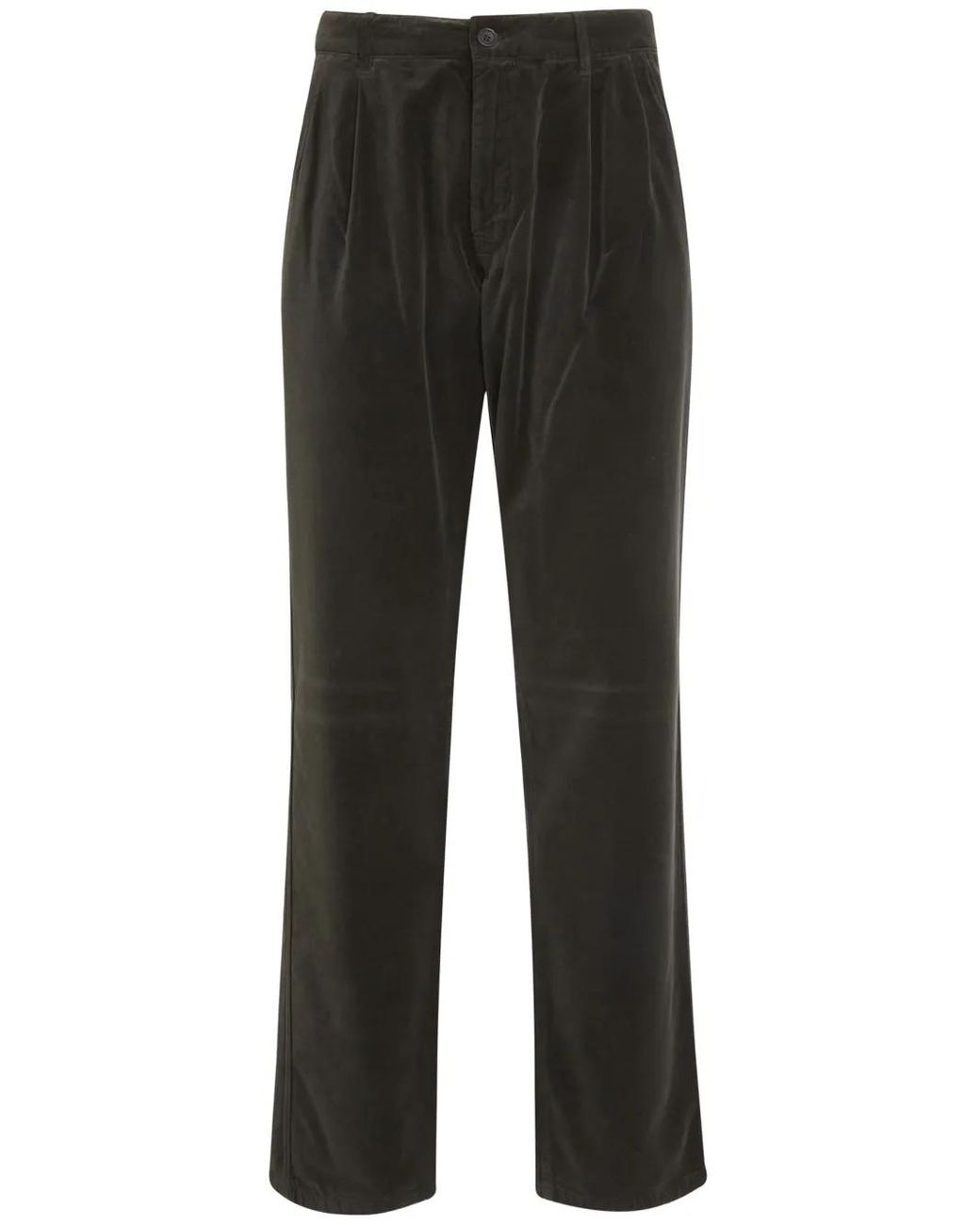 Aspesi Black Cotton Trousers for men