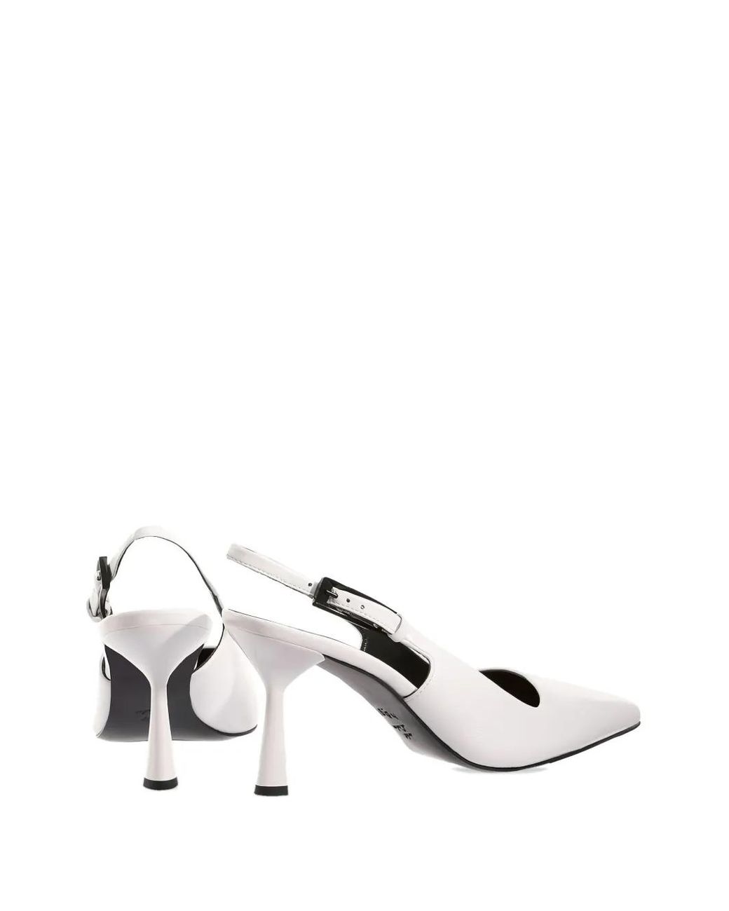Högl White Ruby Pointed-Toe Slingback Pumps