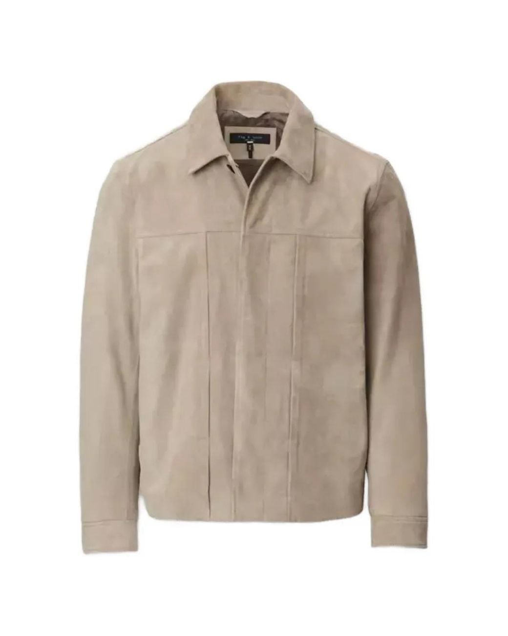 Giacca Con Colletto Polo di Rag & Bone in Natural da Uomo