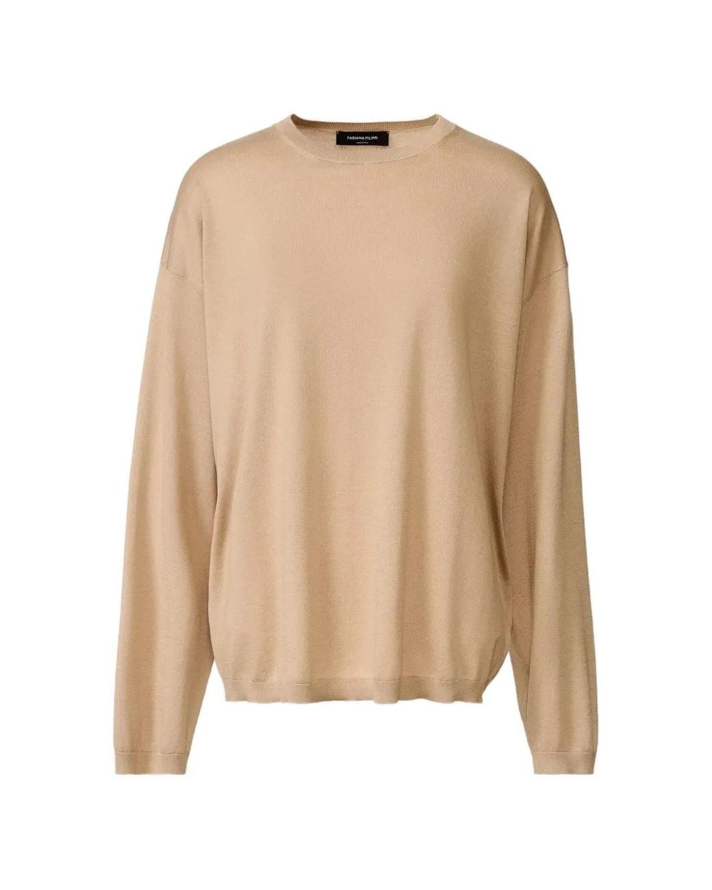 Fabiana Filippi Natural Crew-Neck Sweater