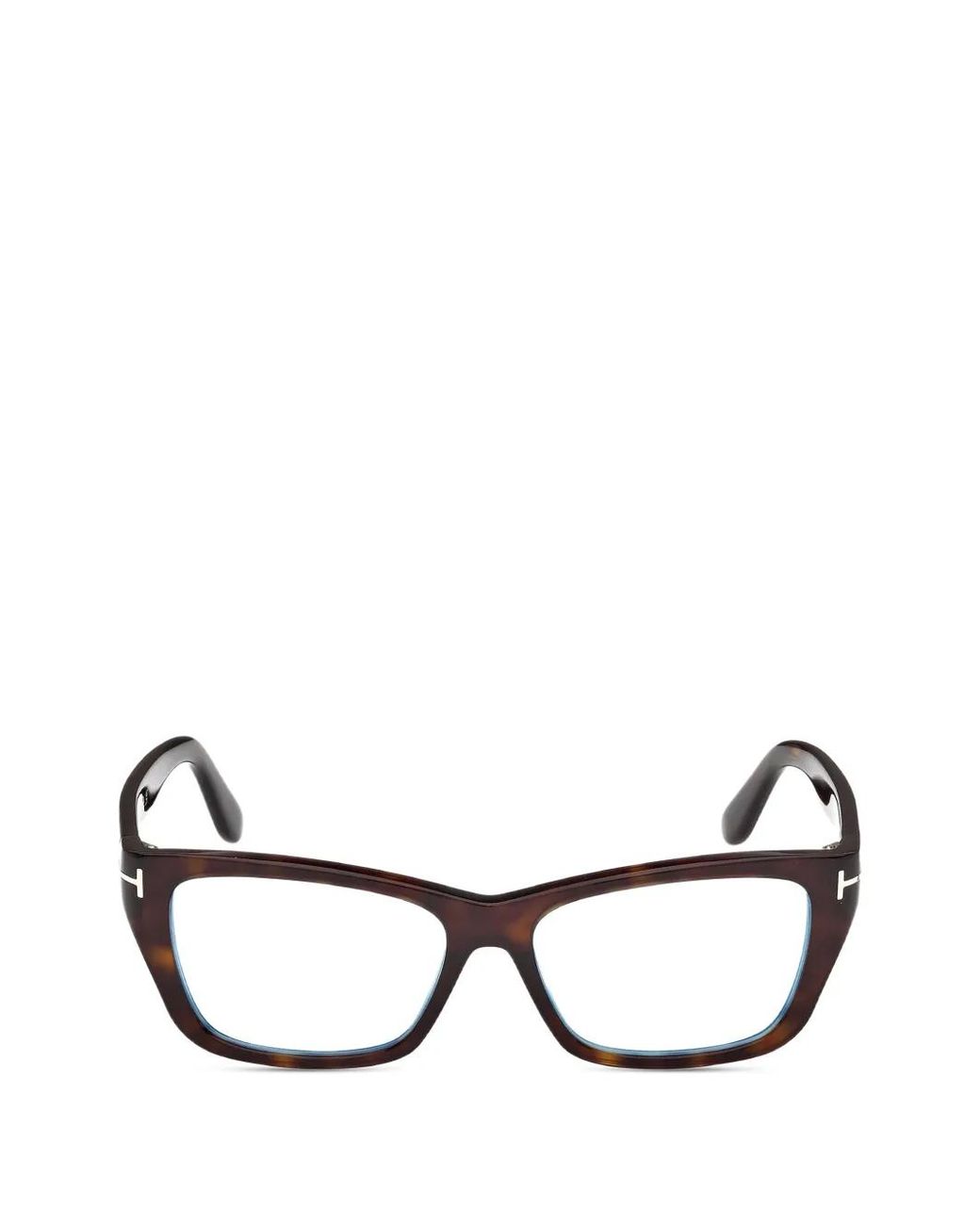 Tom Ford Brown Brille Mit Eckigem Gestell