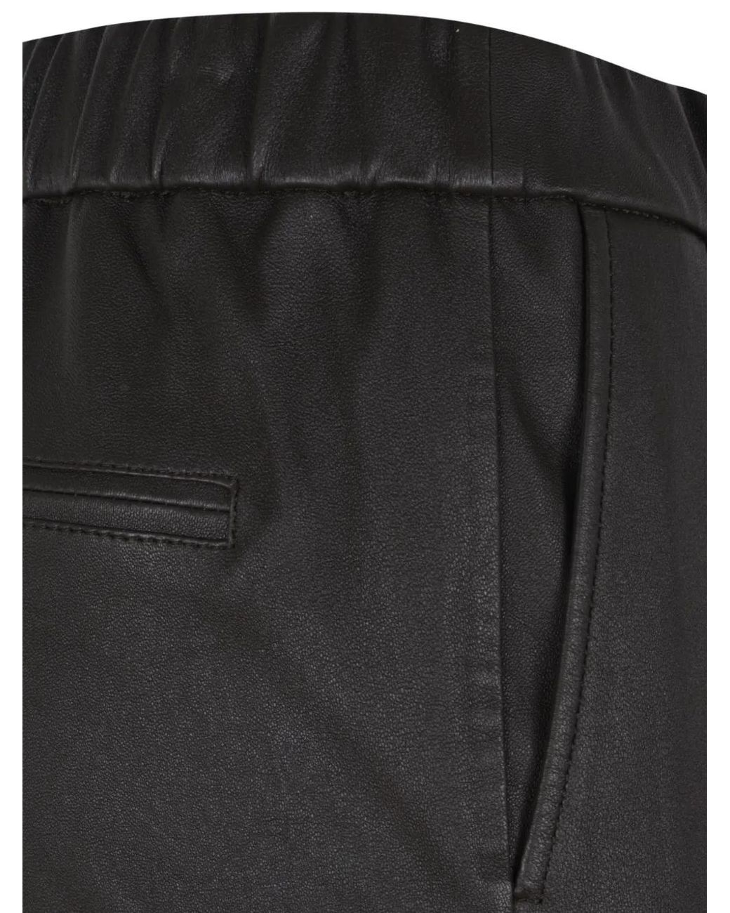 Enes Black Elasticated Trousers
