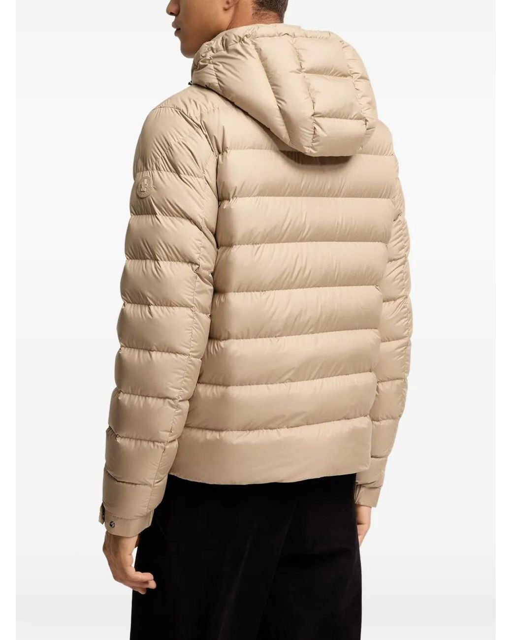 Moncler Natural Arneb Hooded Short Down Jacket for men