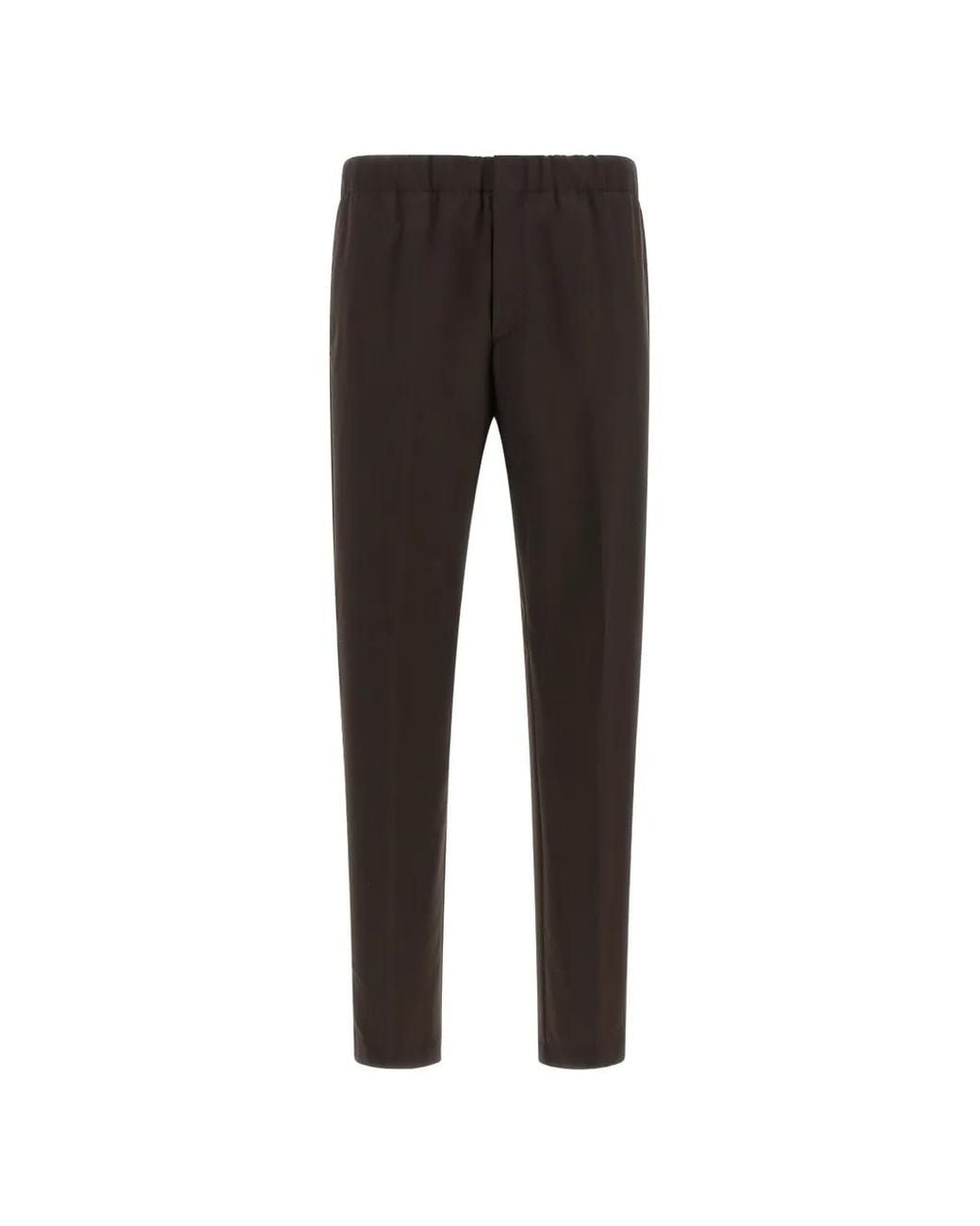 Lardini Black Drop Elasticated-Waist Trousers for men