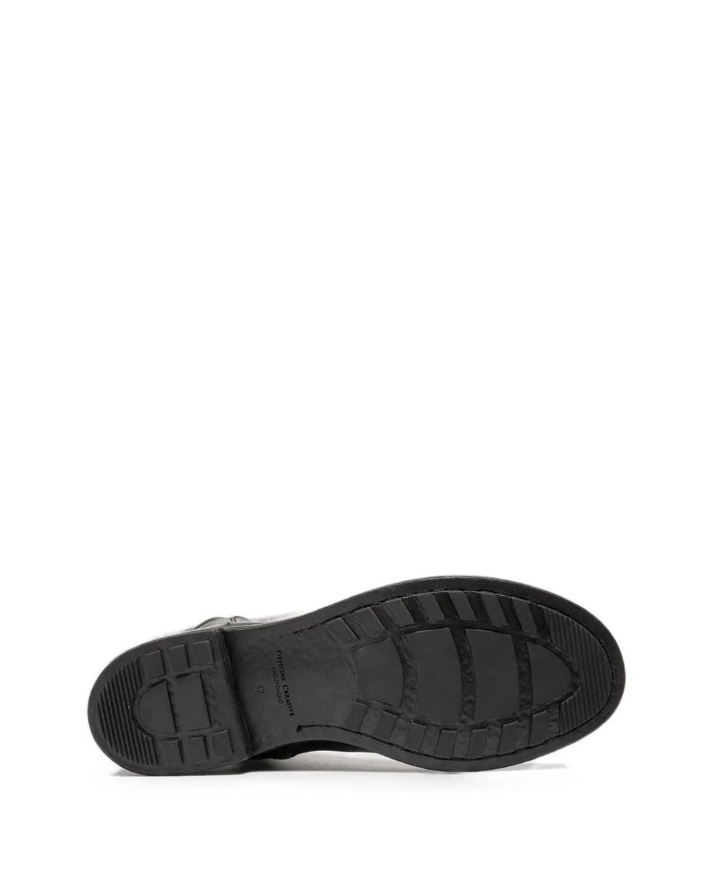 Officine Creative Black Diary Leather Ankle Boots for men