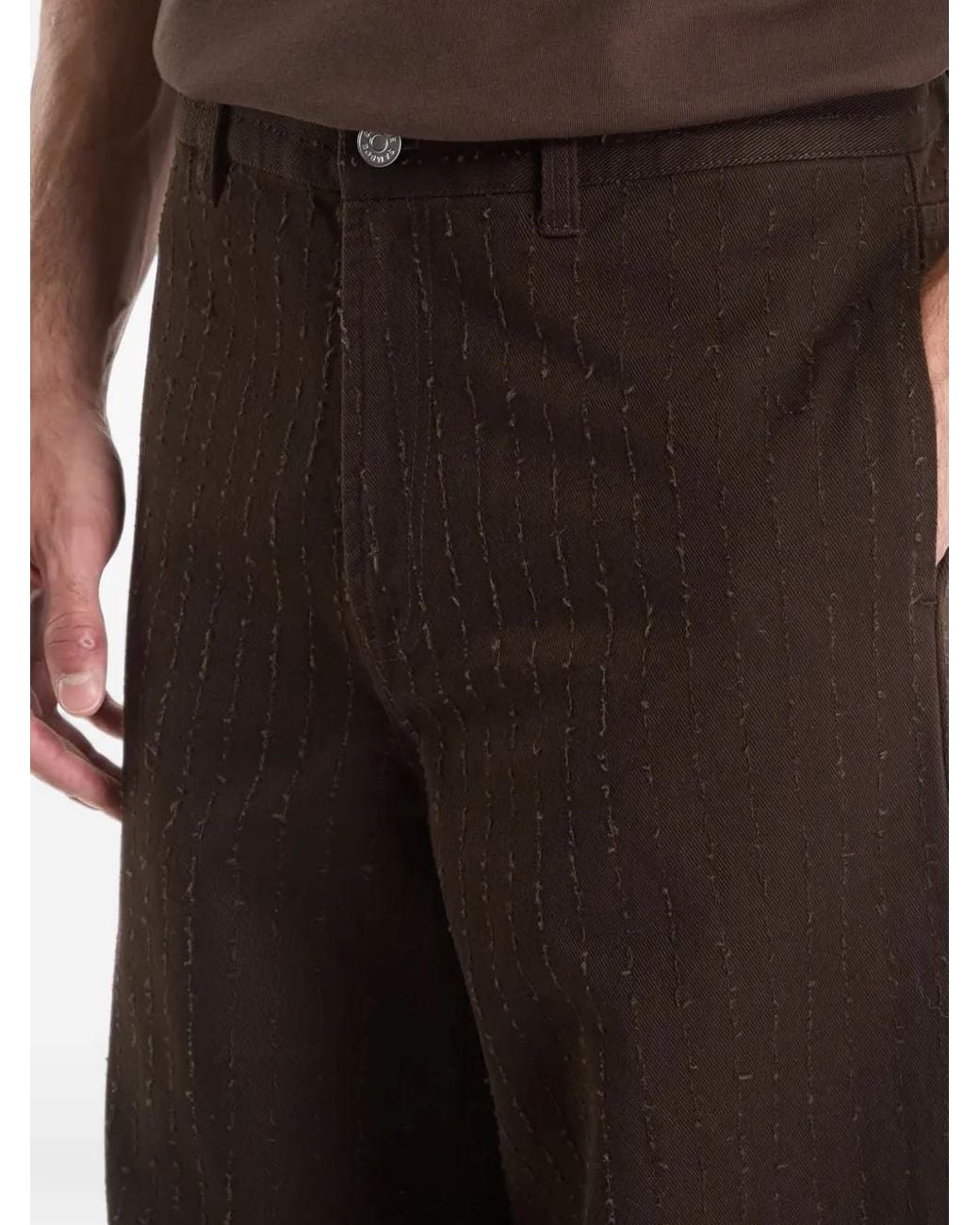 Samsøe & Samsøe Black Distressed Loose-Fit Trousers for men