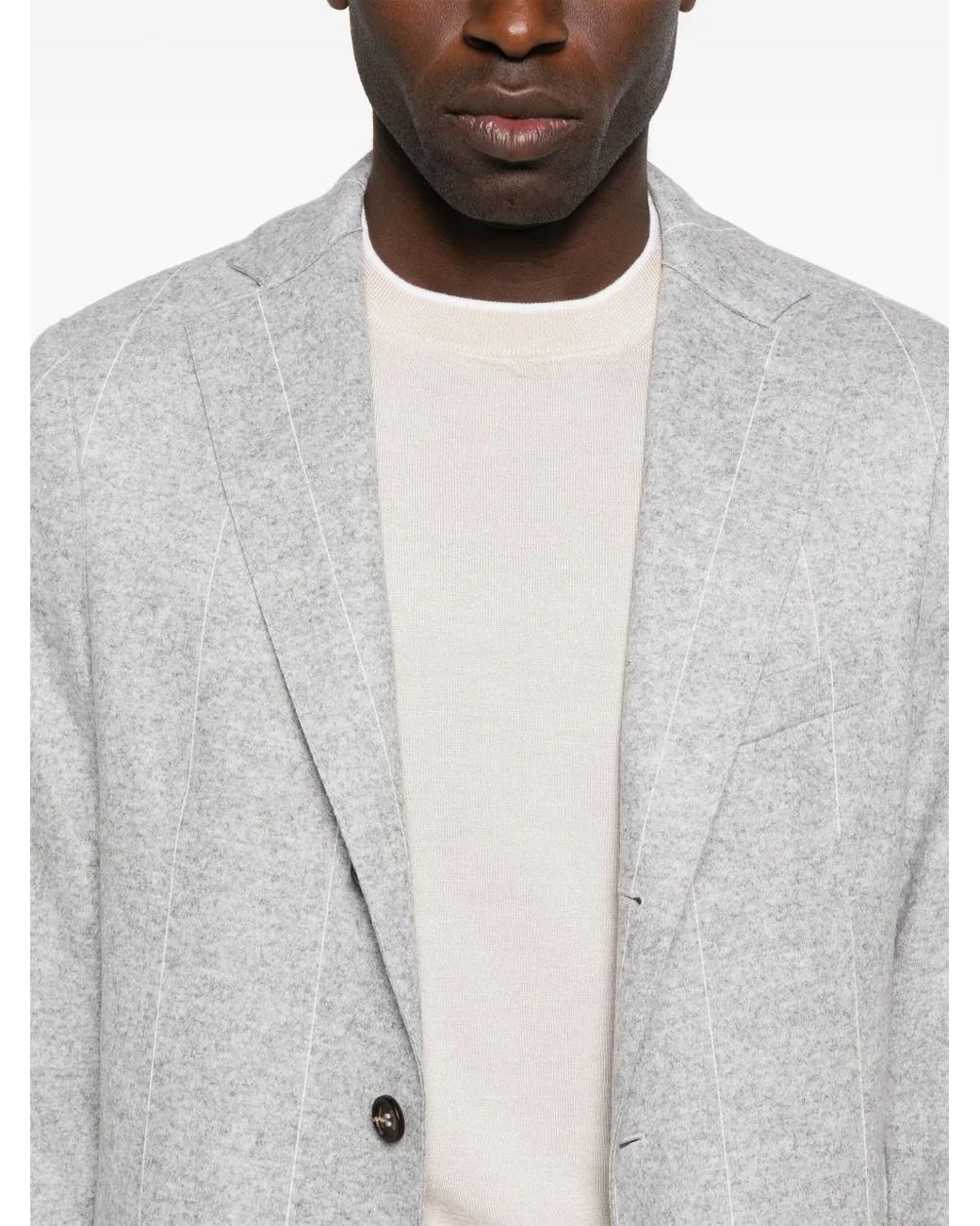 Eleventy White Knitted Jumper for men
