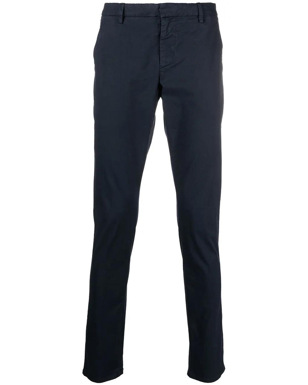 Dondup Blue Straight-Leg Chinos for men