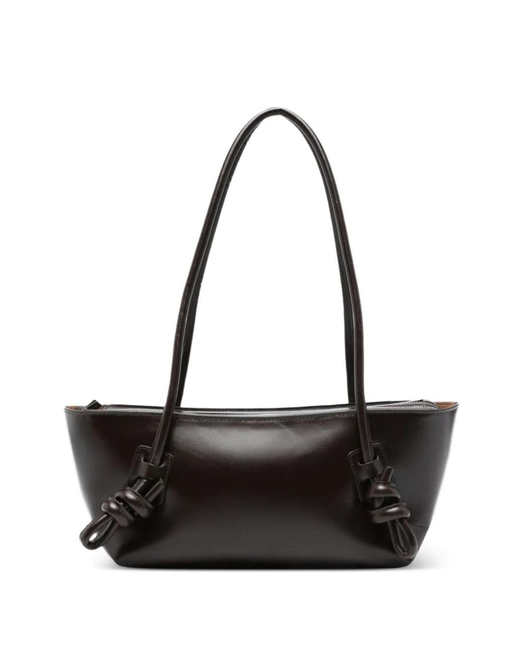 Hereu Black Fleca Leather Shoulder Bag