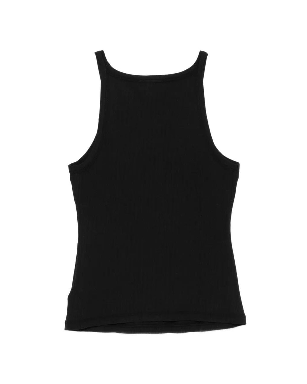 James Perse Black Scoop-Neck Tank Top