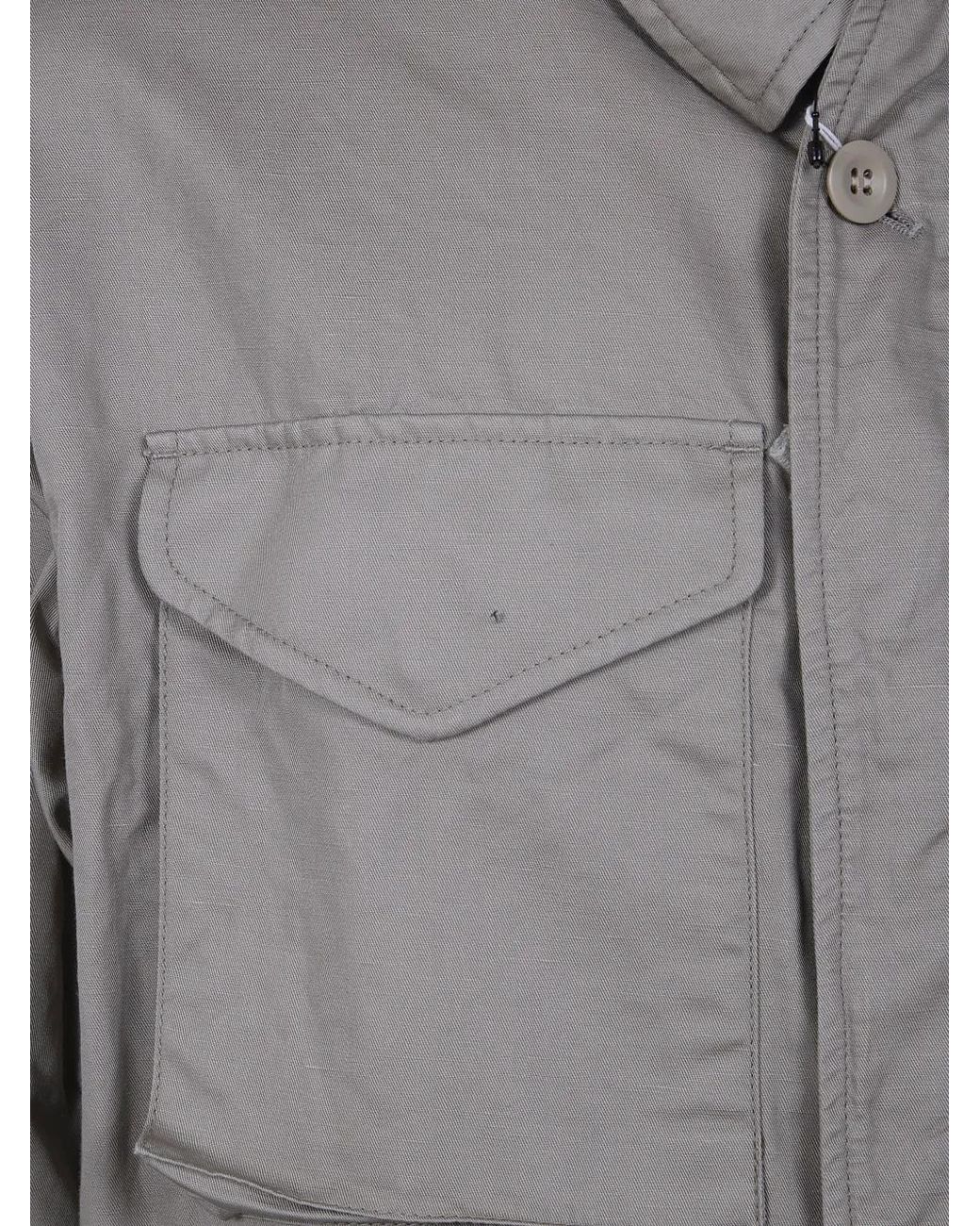 Comme des Garçons Gray Drawstring Field Jacket for men