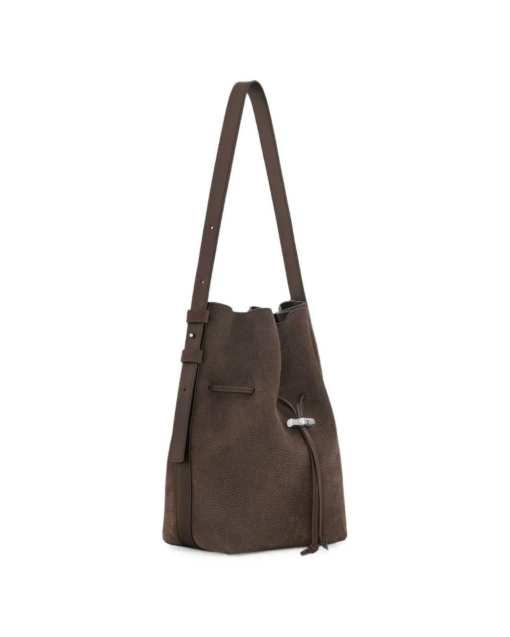 Longchamp Brown Le Roseau M Shoulder Bag