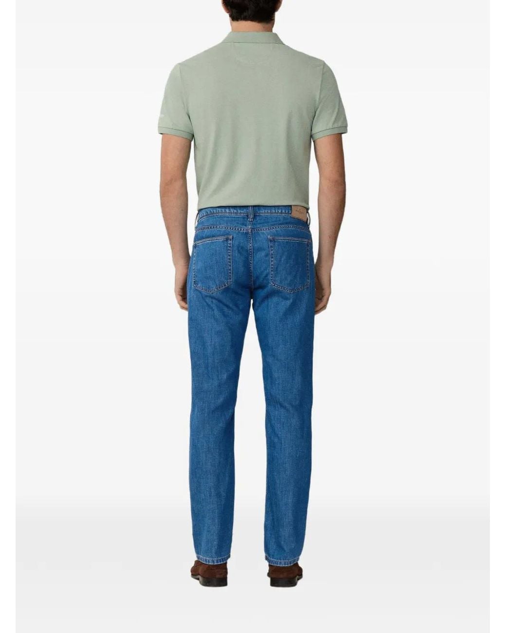 Hackett Blue Straight-Leg Jeans for men