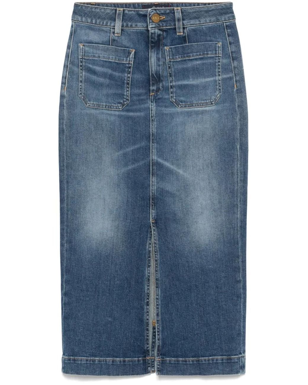 Seafarer Blue Anne Midi Skirt