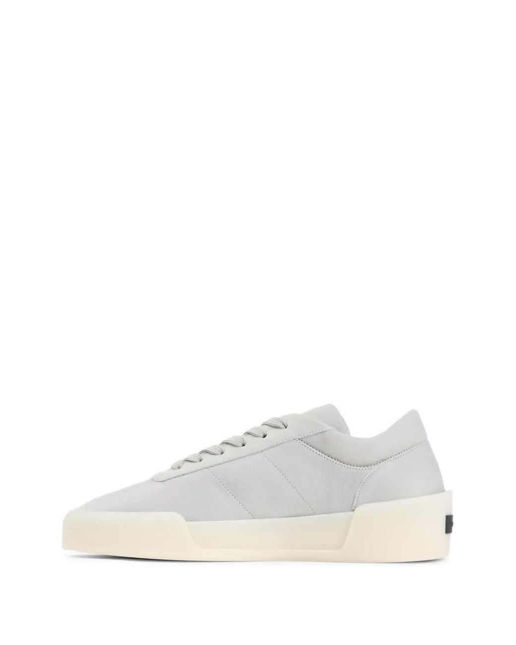 Fear Of God White Light Leather Aerobic Low Sneakers for men