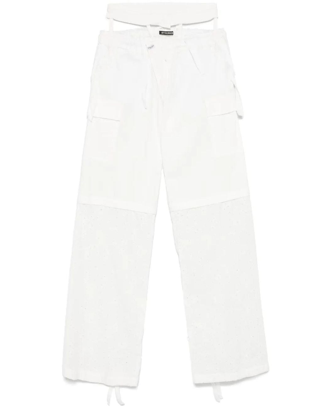 OTTOLINGER White Baggy Cargo Trousers