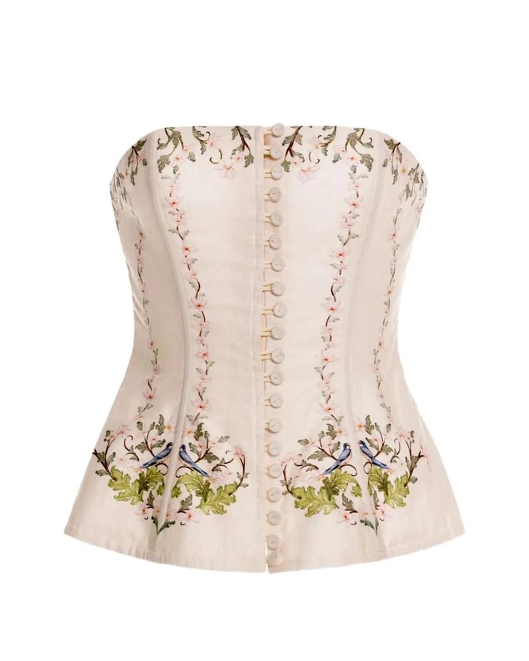 Agua Bendita Natural Abelia Anhelo Strapless Top