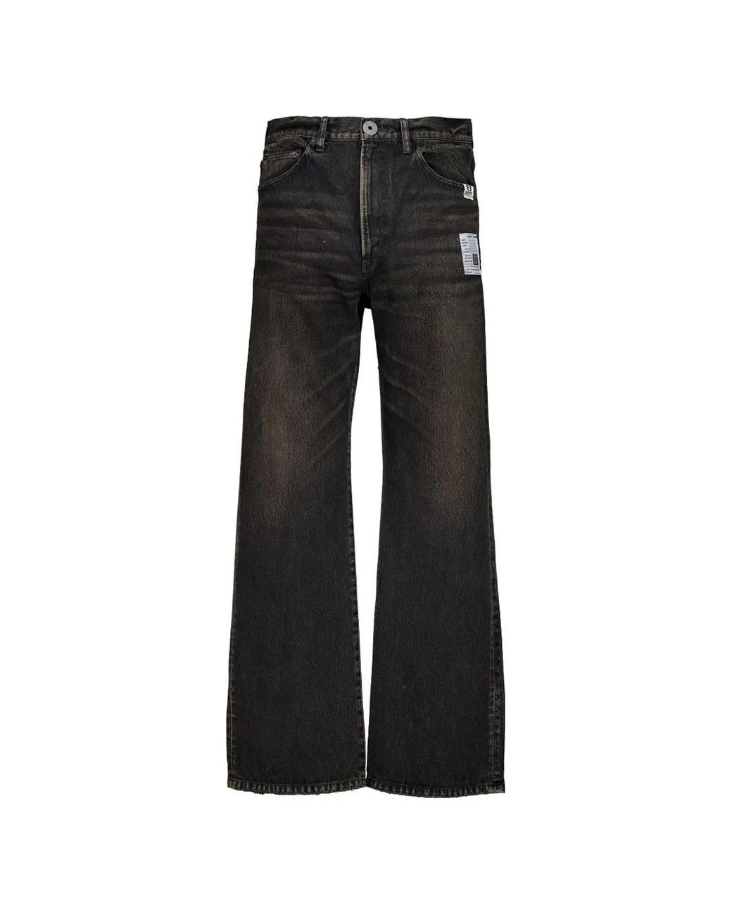 Maison Mihara Yasuhiro Black Flared Denim Pants for men