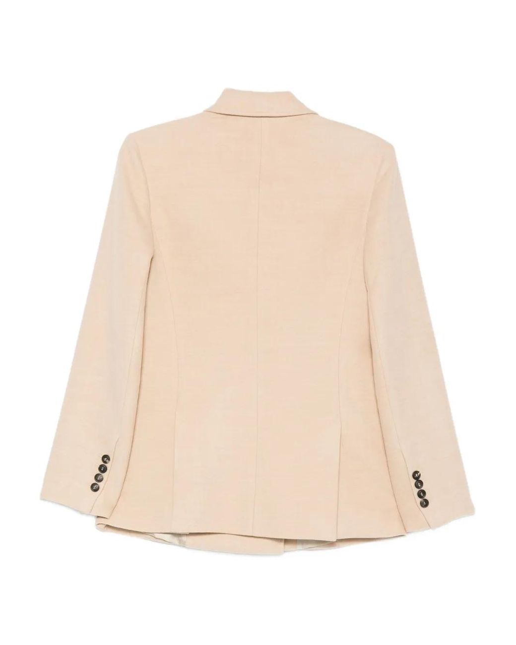 Eleventy Natural Double-Breasted Pocket Blazer