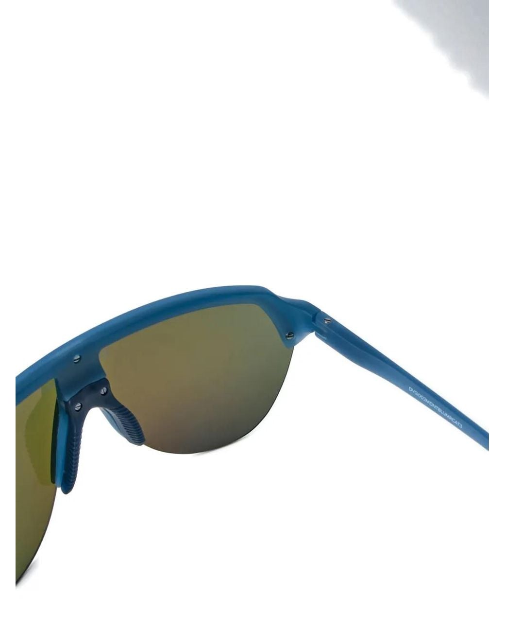 District Vision Blue Shield-Frame Sunglasses