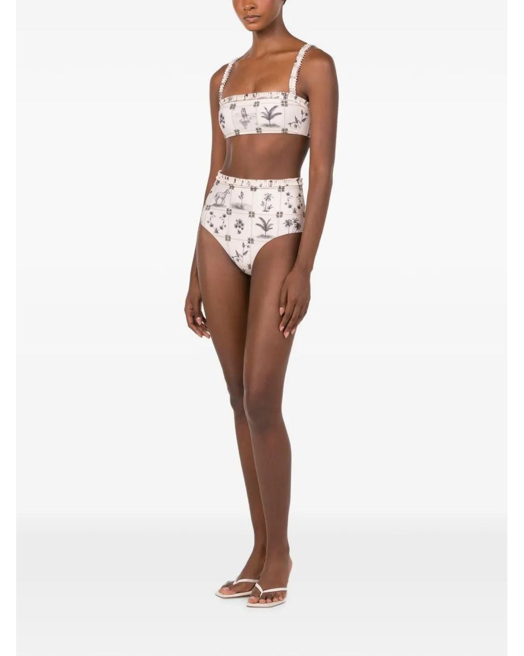 Agua Bendita White Nopal Arena Bikini Bottoms