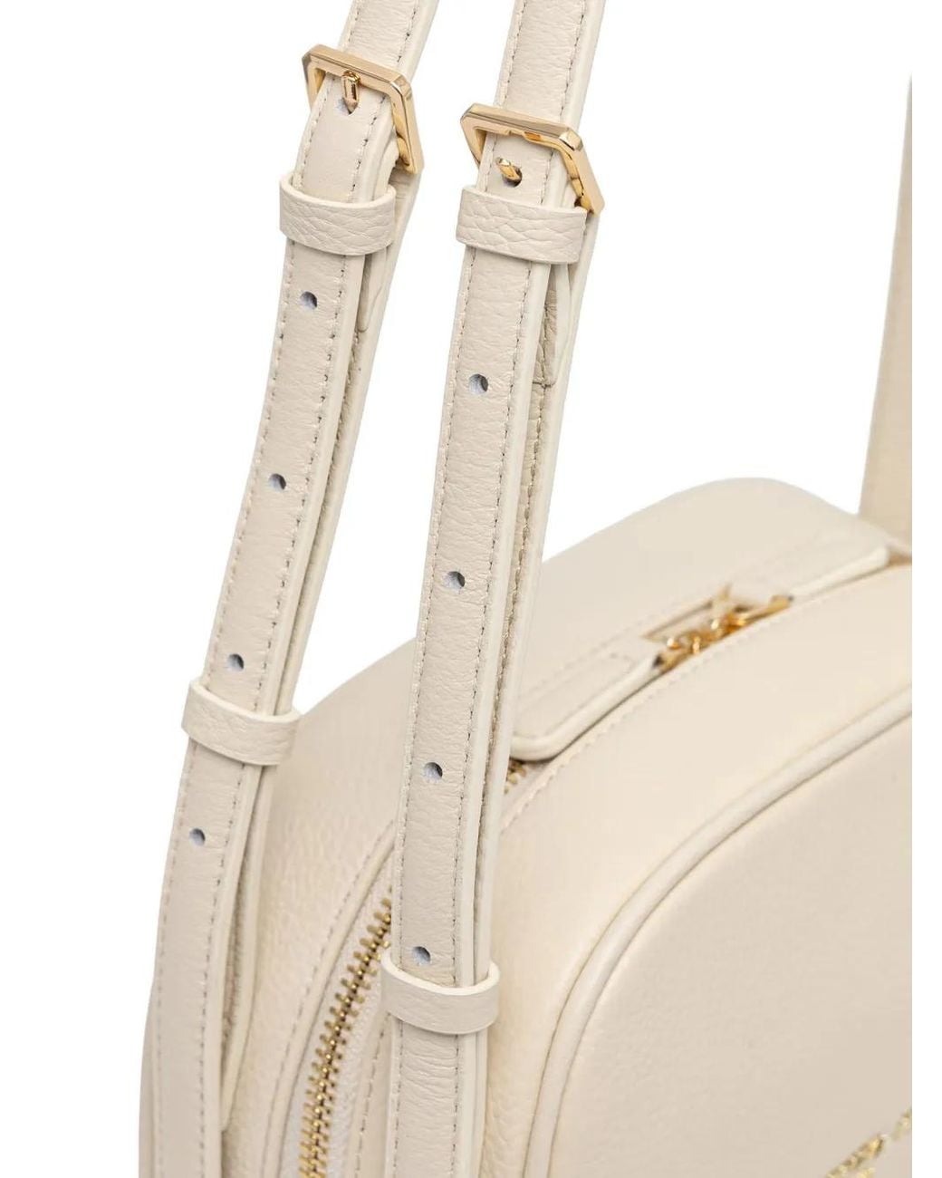 Patrizia Pepe White Grainy Shoulder Bag