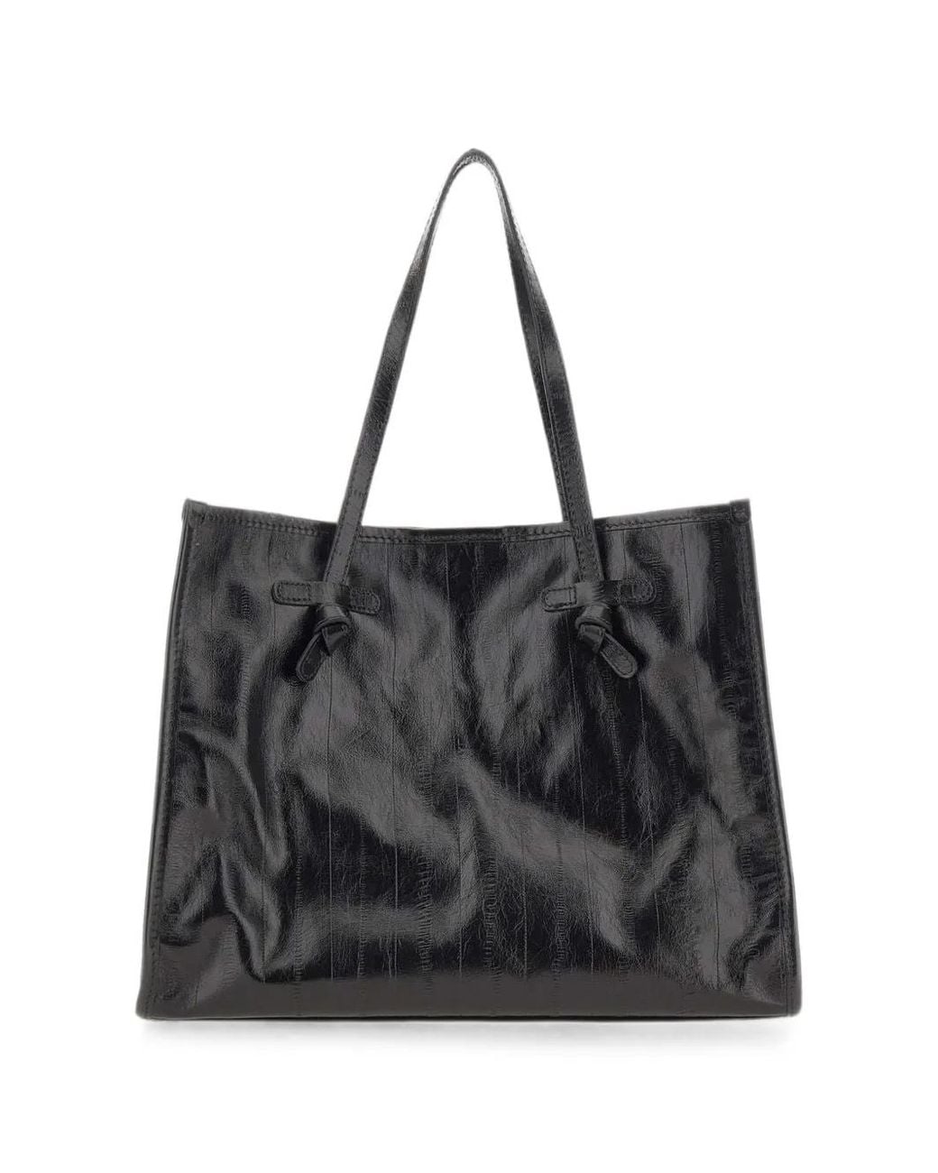 MARCELLA CLUB Black Marcella Glossy Shoulder Bag