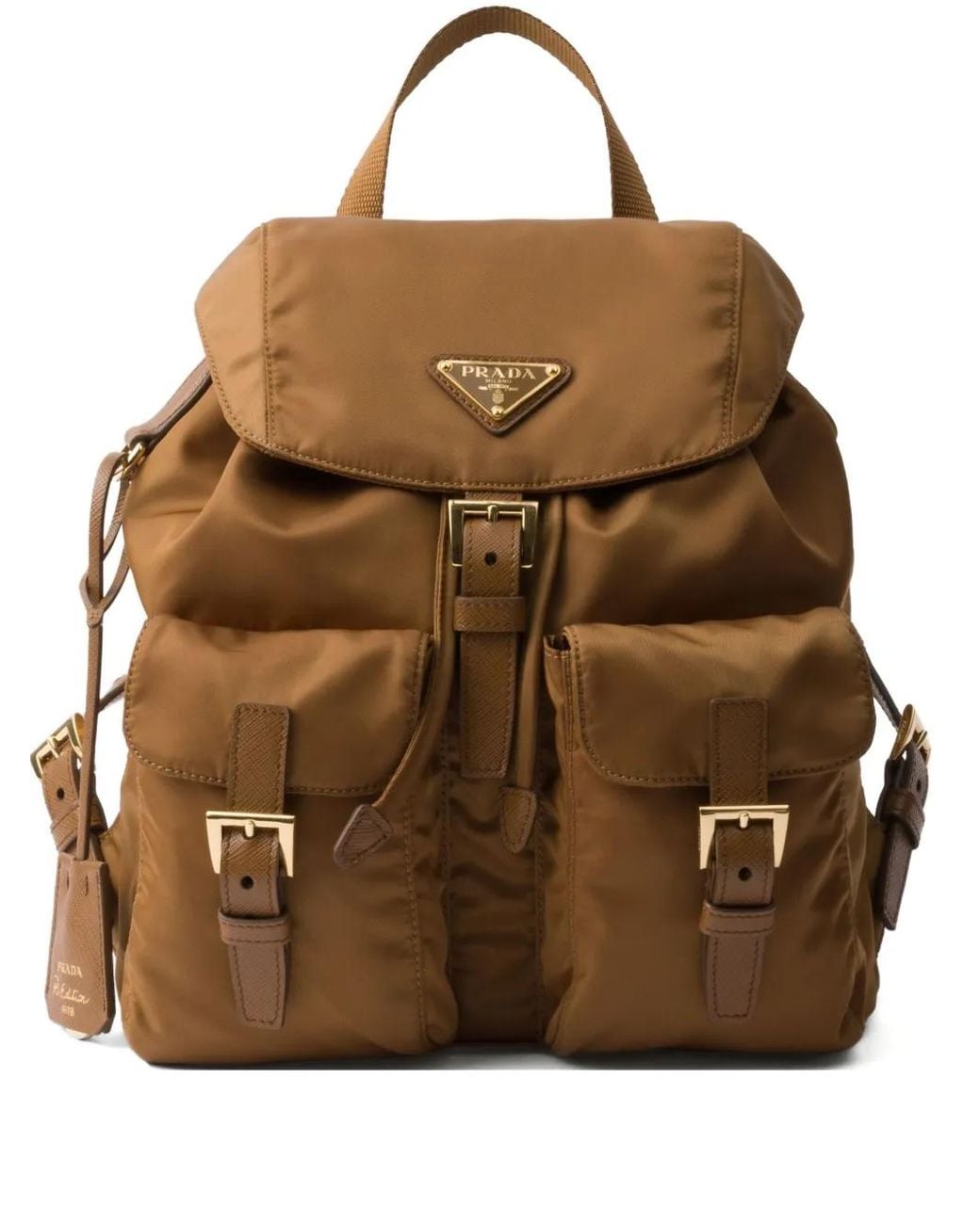 Prada Brown Small Re-Edition 1978 Backpack for men