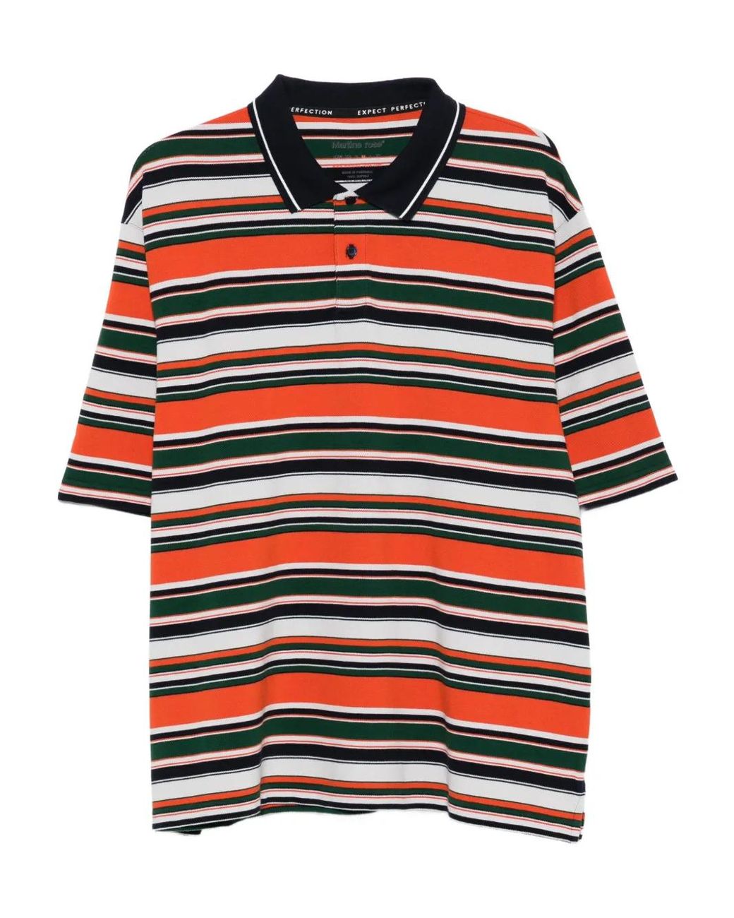 Martine Rose Multicolor Stripe Logo Polo Shirt for men