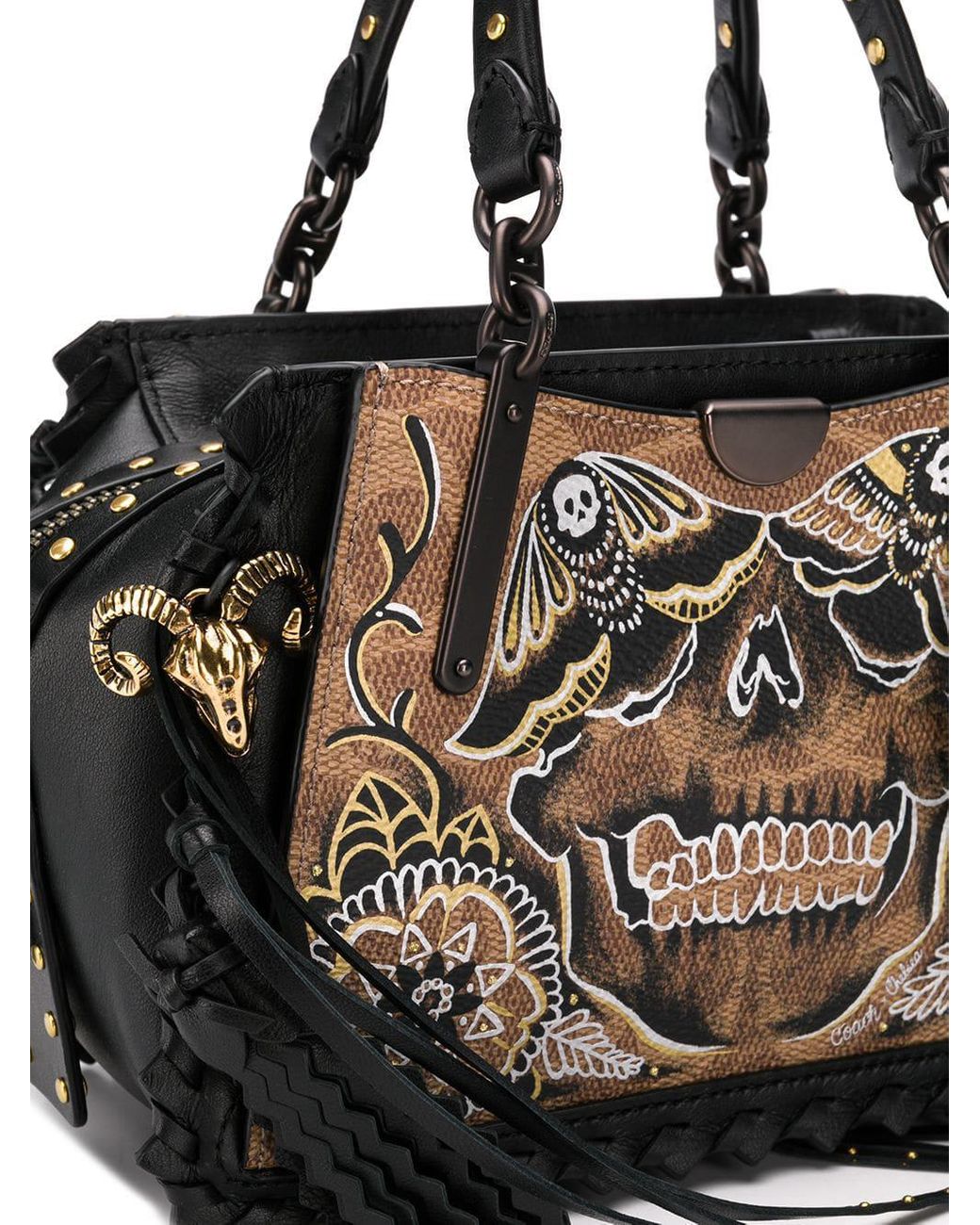 COACH Dreamer 21 Signature Canvas Shoulder Bag With Tattoo in Black | Lyst