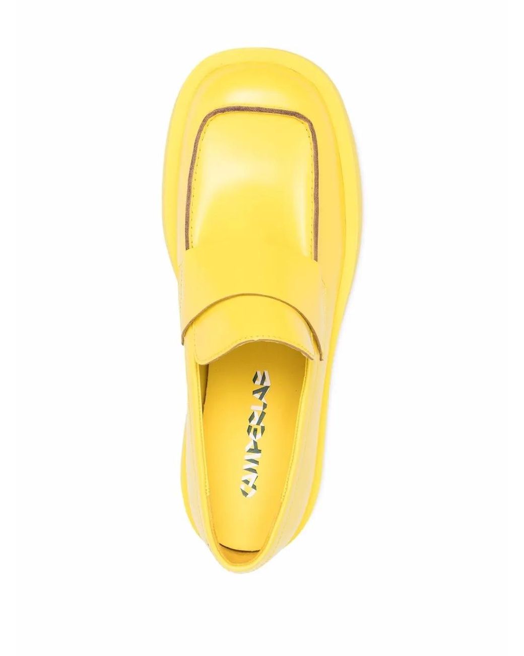 CAMPERLAB Yellow Square-Toe Slip-On Shoes for men