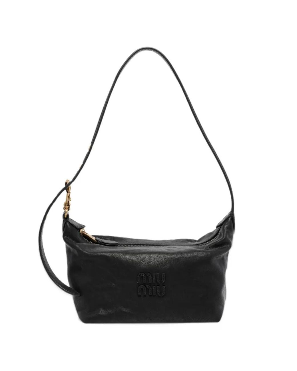 Miu Miu Black Spirit Nappa-Leather Mini-Bag
