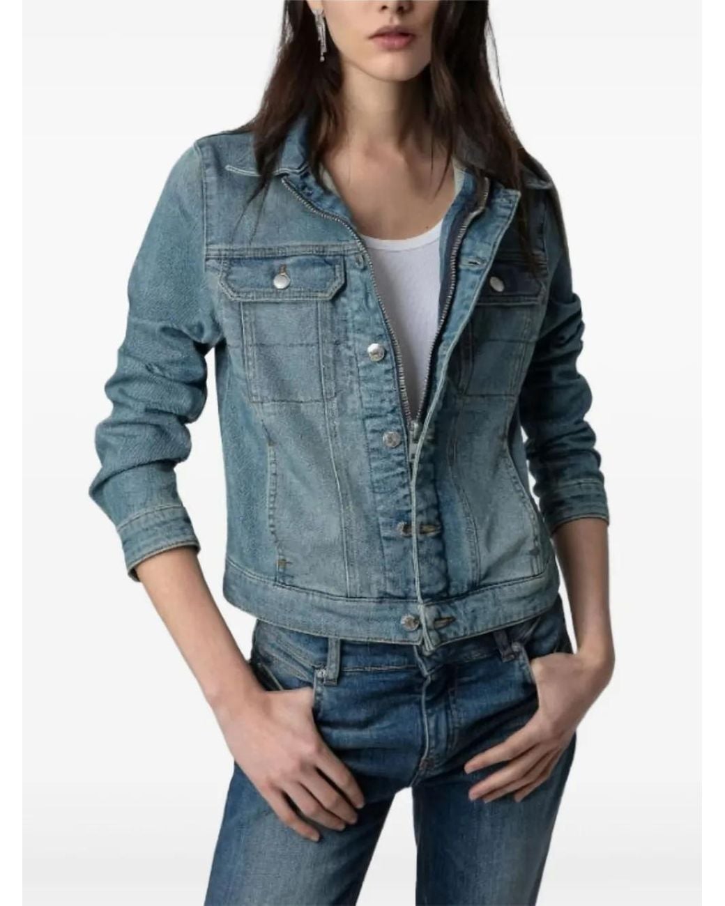 Zadig & Voltaire Blue Kioky Jacket