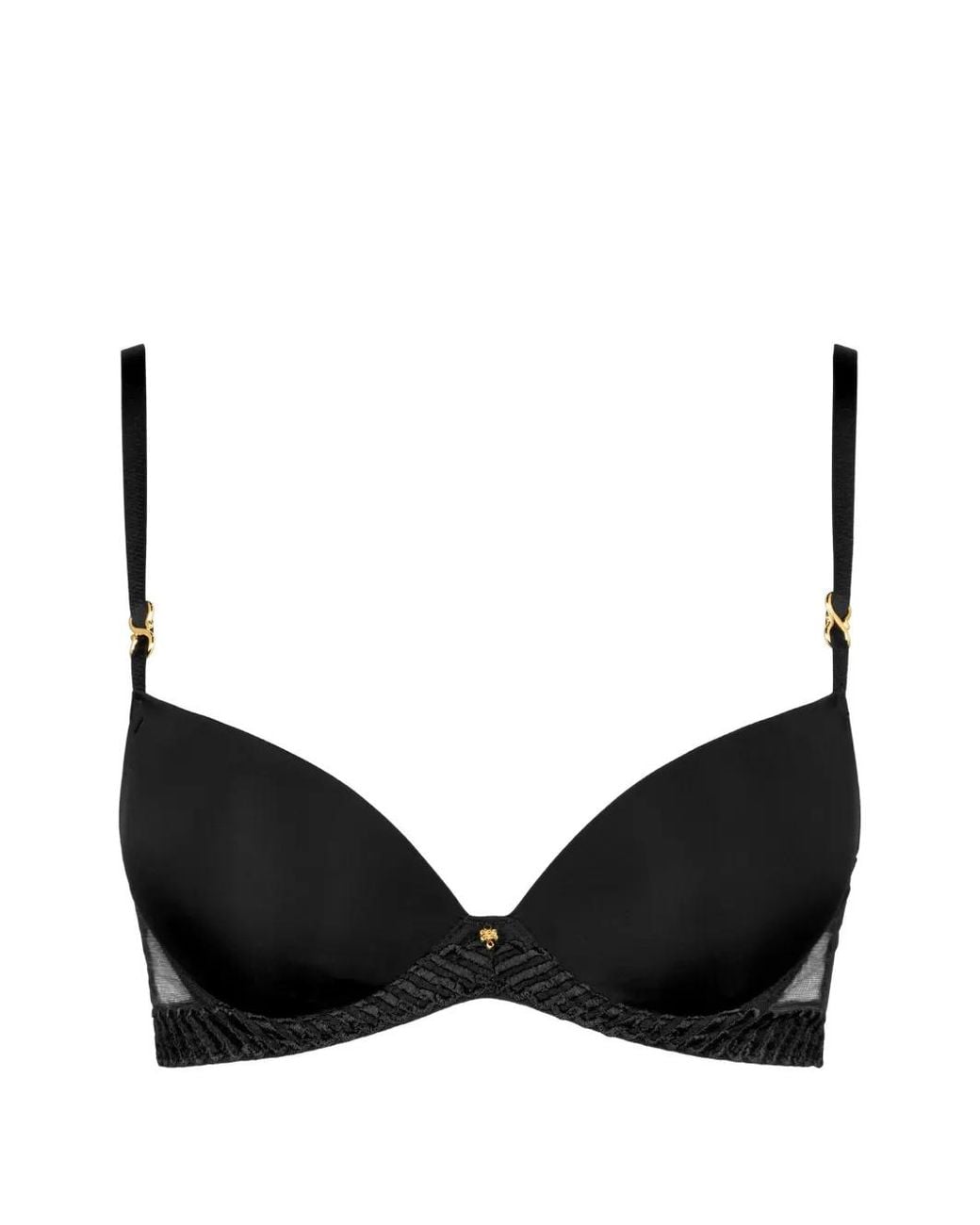 Aubade Black Sheer Emotion Push-Up Bra
