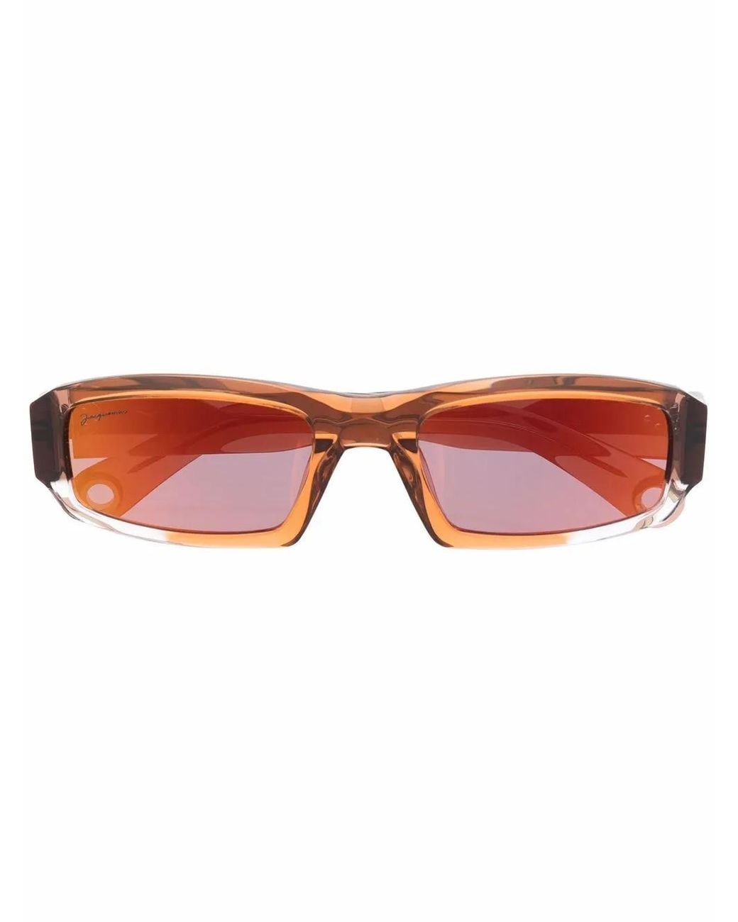 Jacquemus Red Rounded Frame Sunglasses