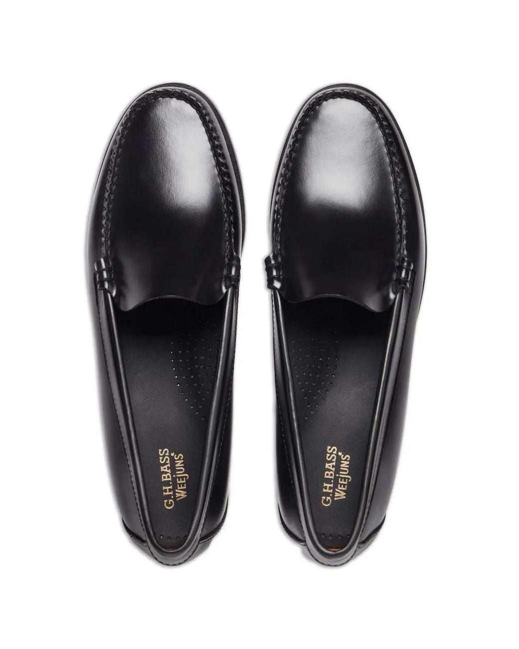 G.H.BASS Black Weejuns Whitney Venetian Loafers