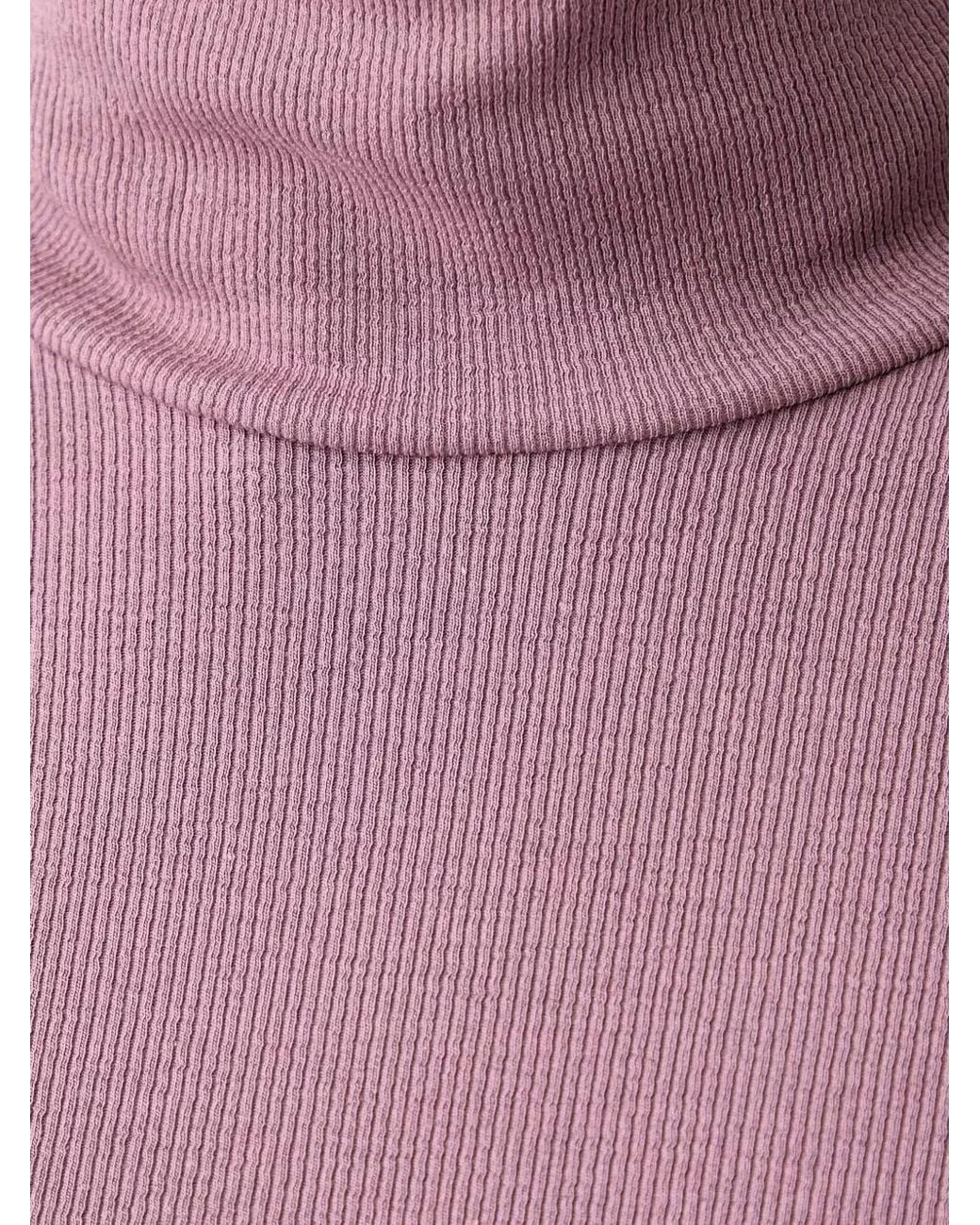 Marc O' Polo Purple Ribbed-Knit Roll-Neck Top