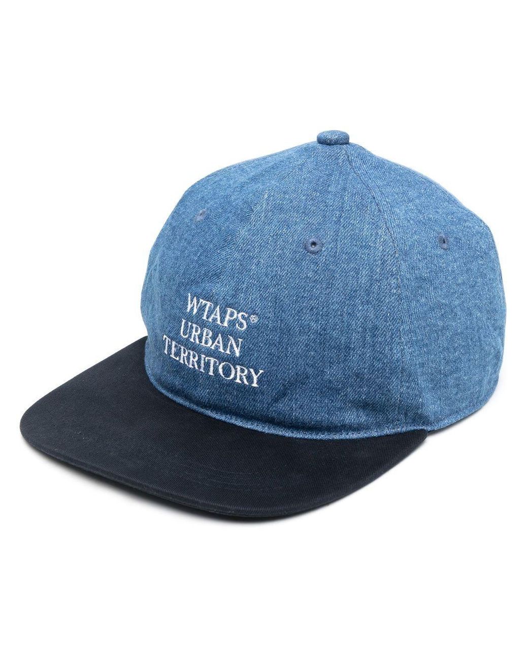 WTAPS Logo-embroidered Denim Cap in Blue | Lyst
