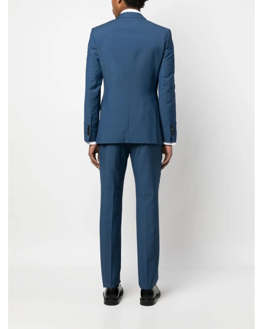 Fursac Blue Single-Breasted Suit for men
