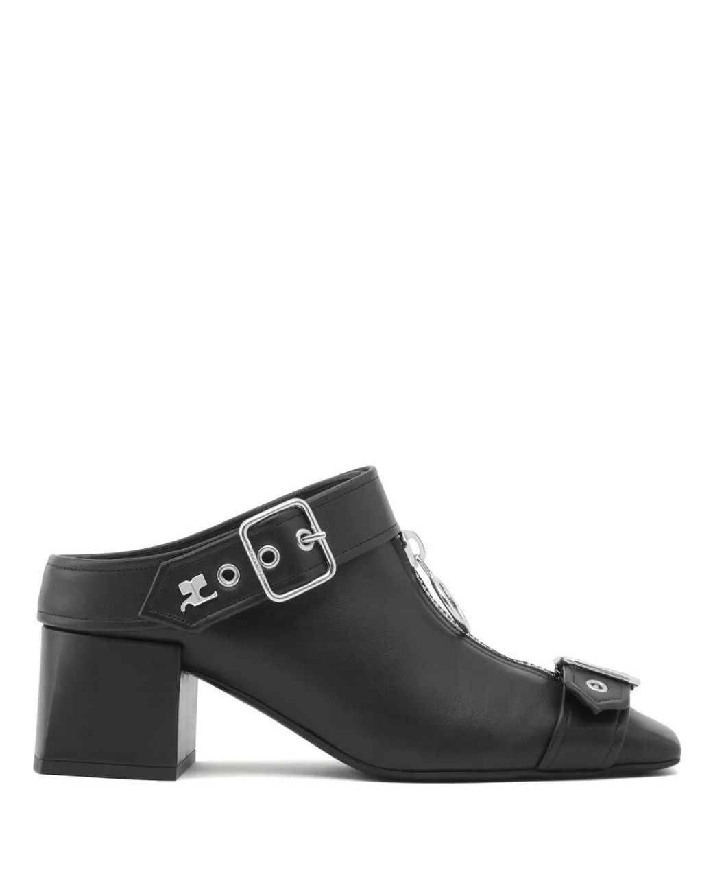 Courreges Black Mules & Clogs