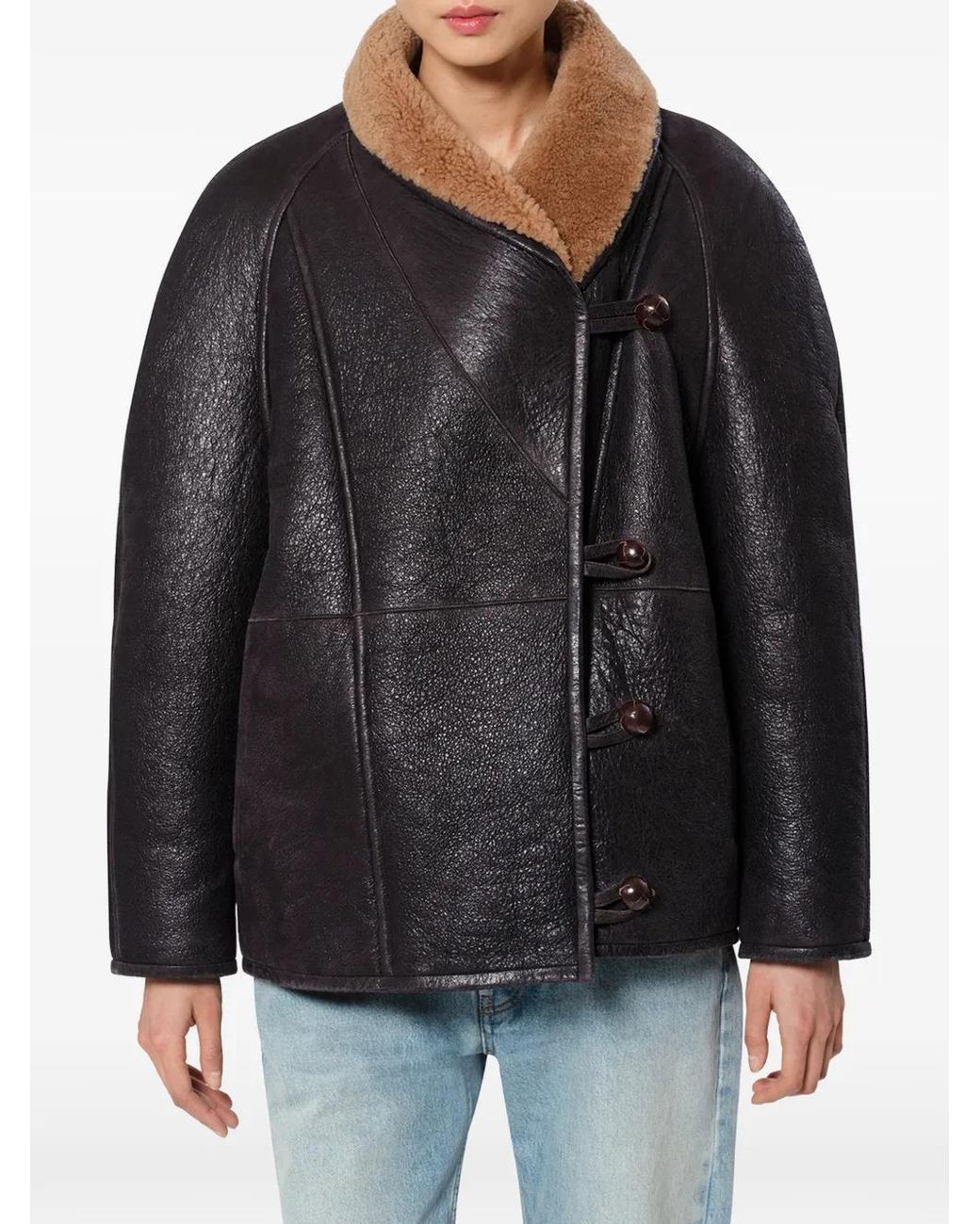 Isabel Marant Black Camber Shearling Coat