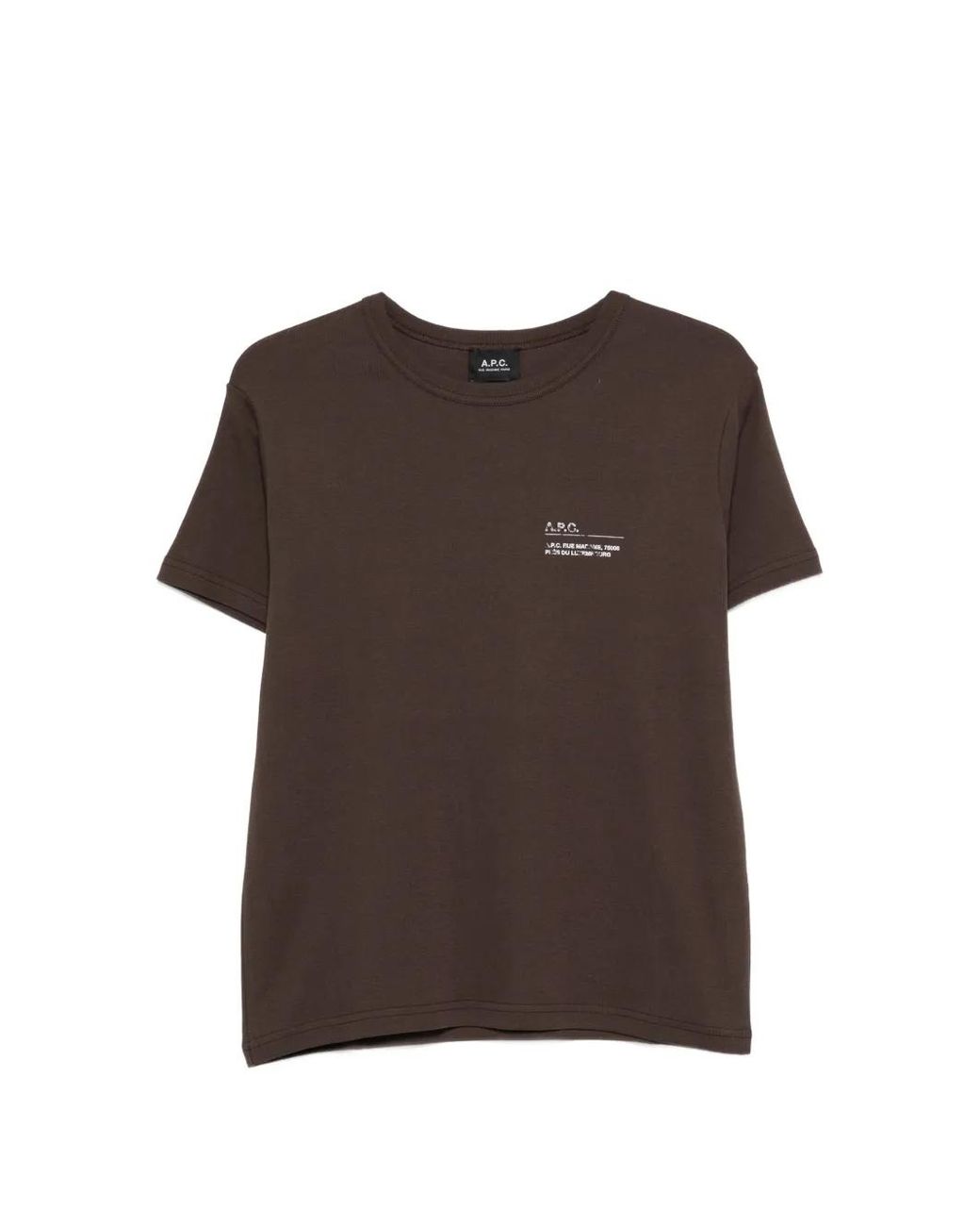 A.P.C. Brown Niclas T-Shirt for men