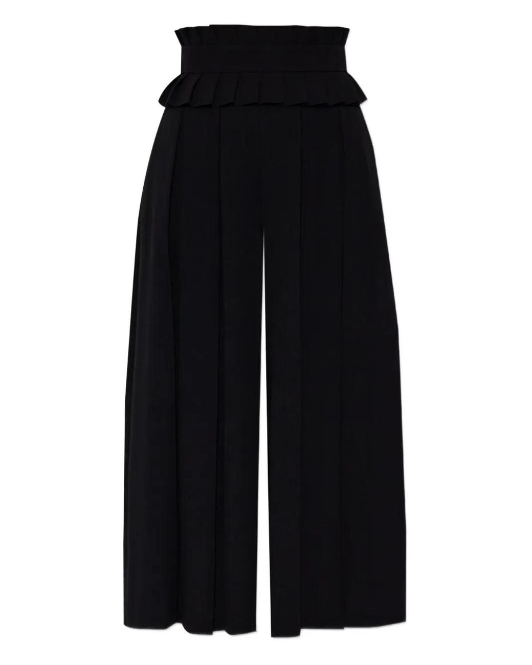 Max Mara Black Pleated Trousers