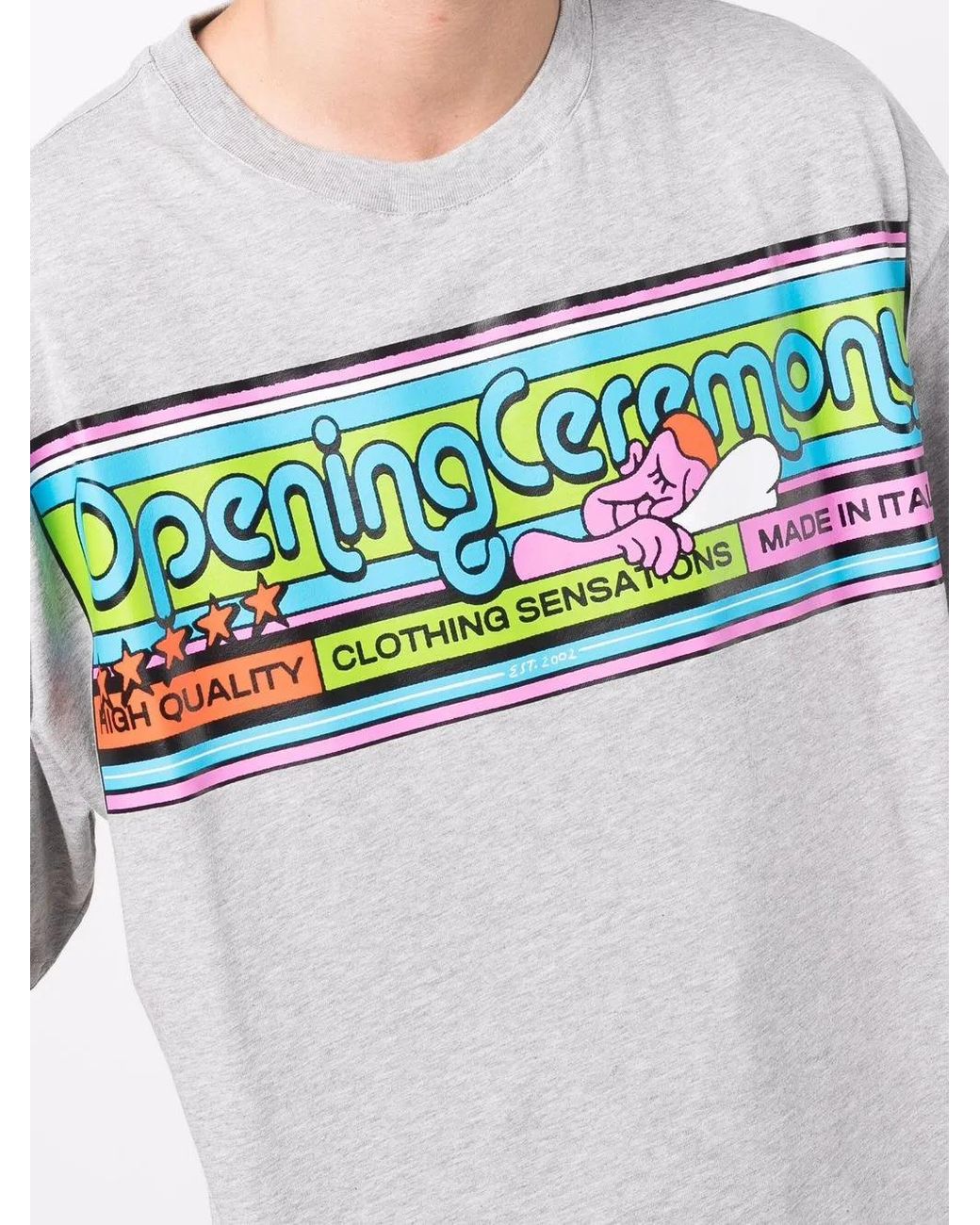 Opening Ceremony White Cartoonish Printed T-Shirt for men