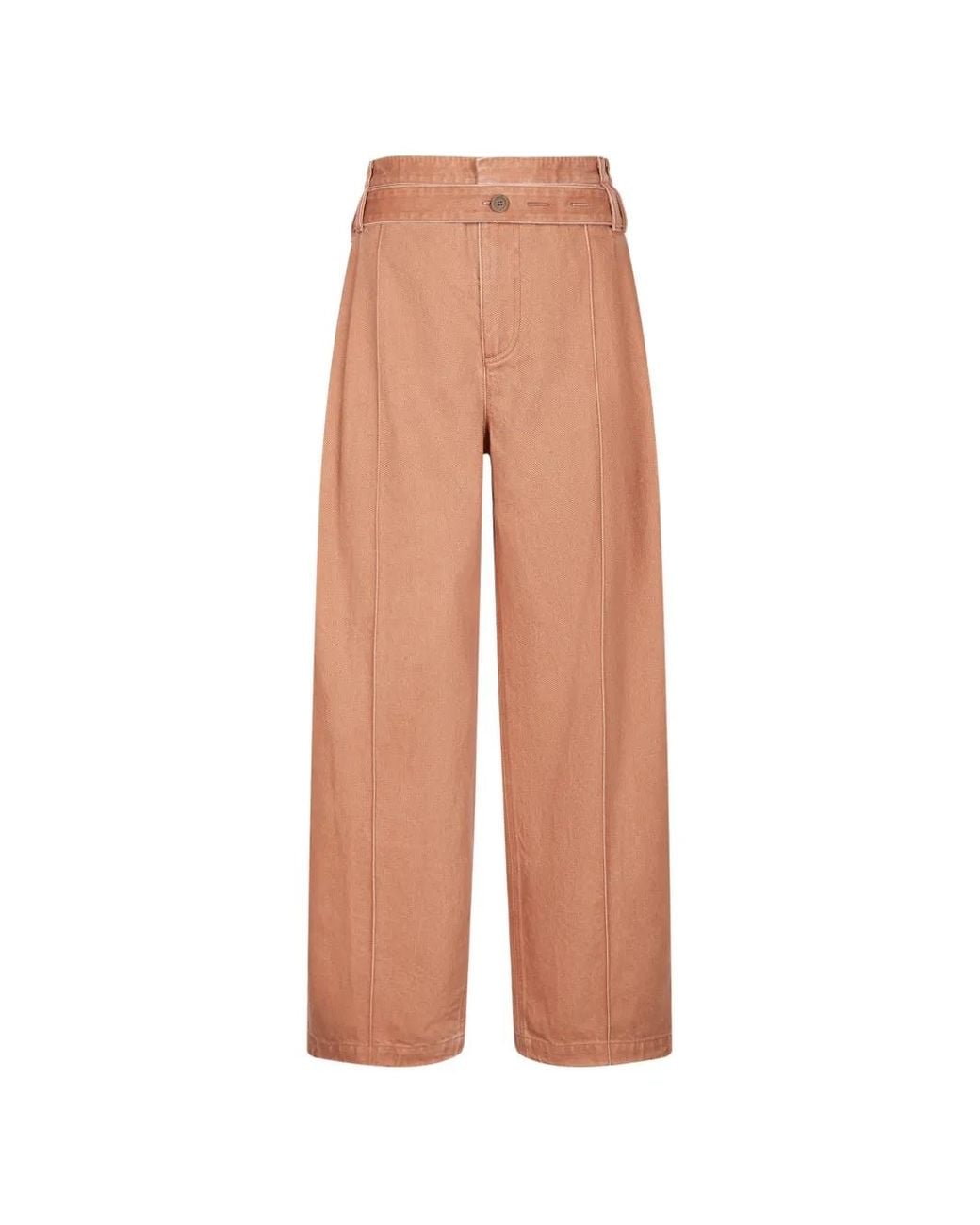 CROQUIS White Belted Wide-Leg Jeans for men