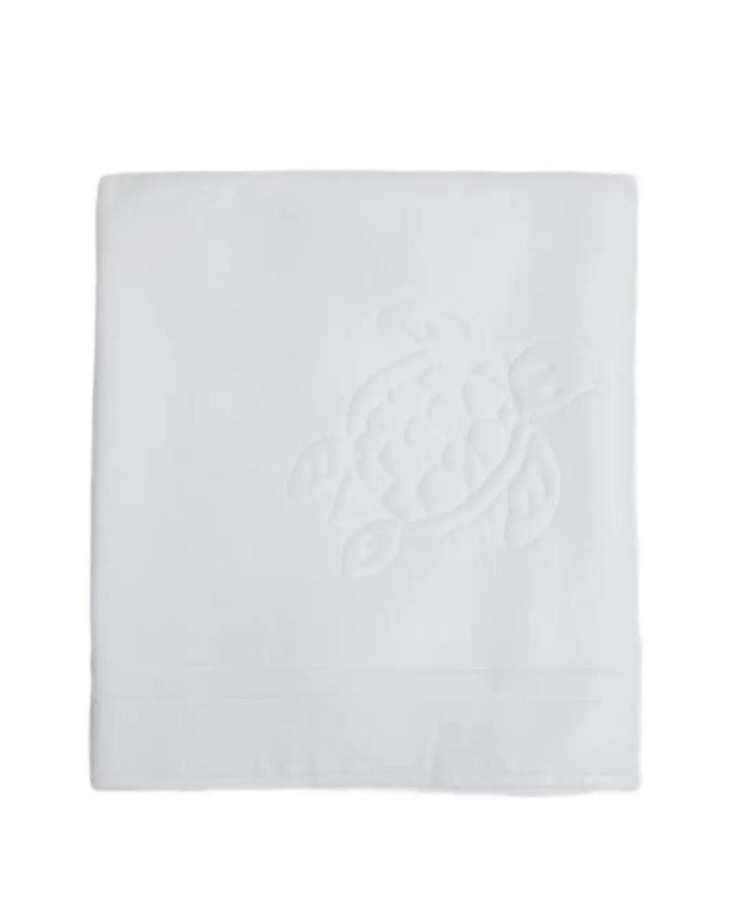 Vilebrequin White Turtle-Motif Beach Towel