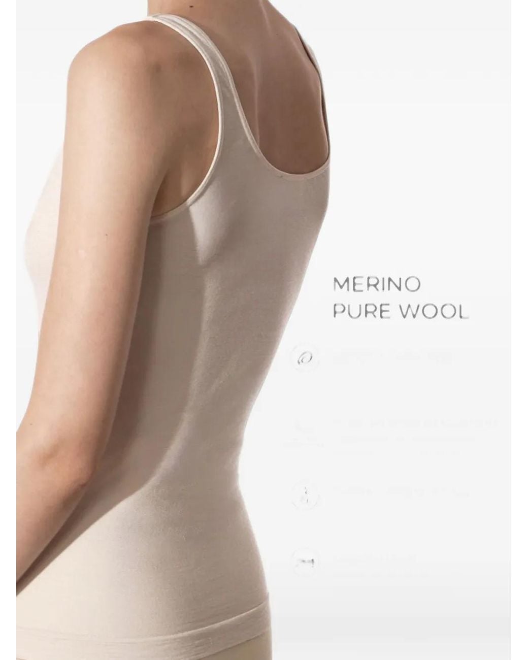 Wolford Natural Seamless Virgin Wool Top