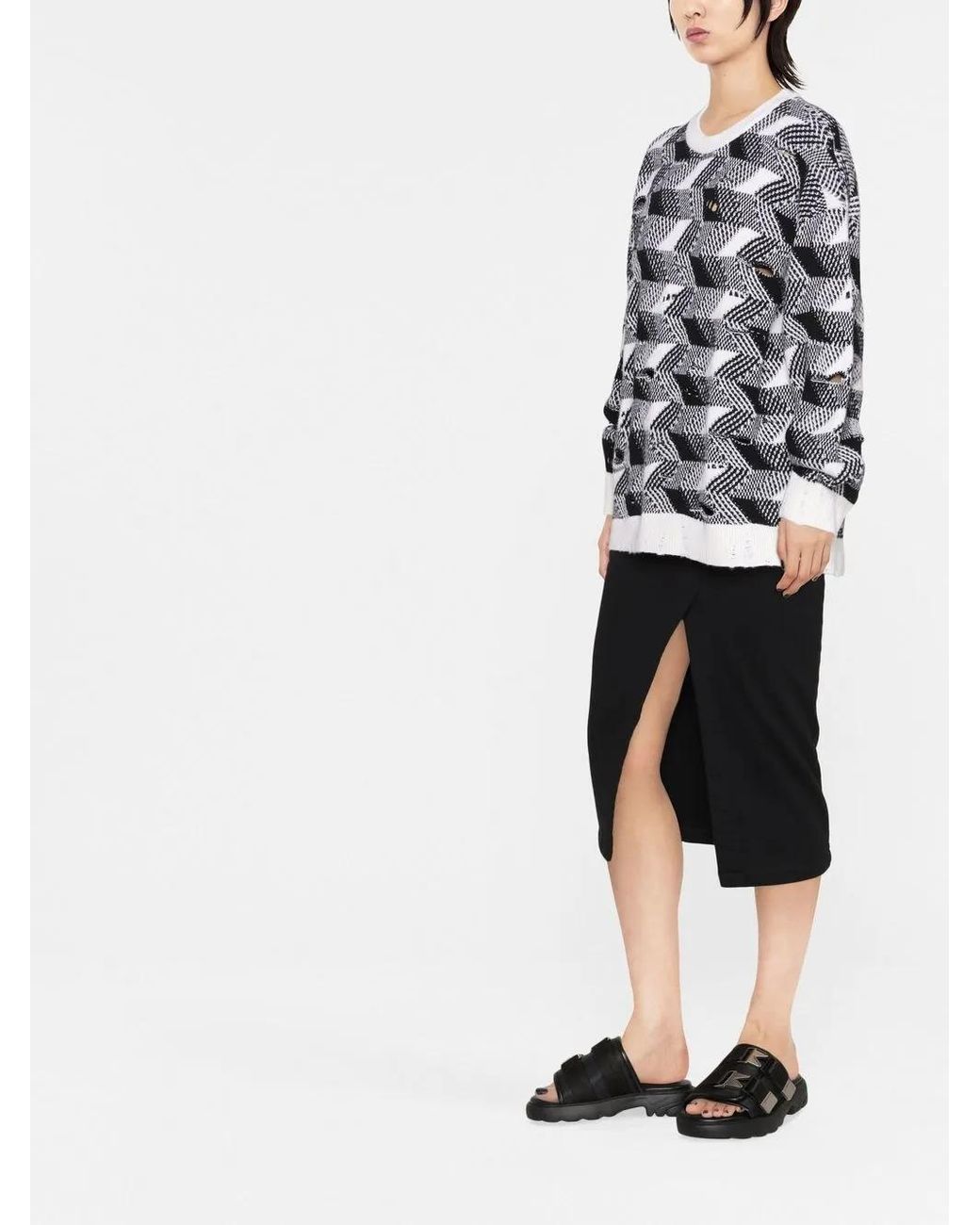 Missoni Gray Gestrickter Pullover