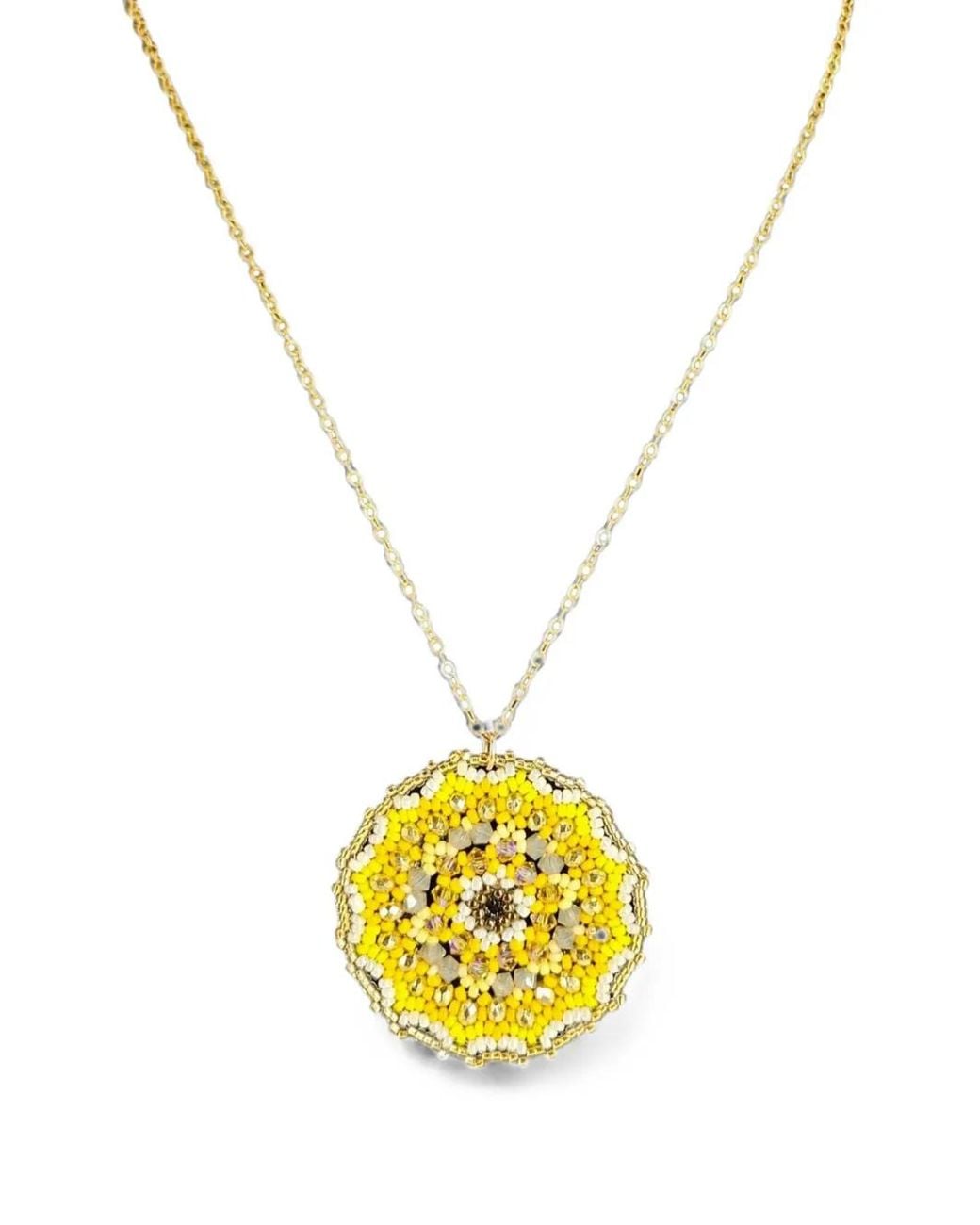 Madison Metallic Beaded Crystal-Embellished Necklace